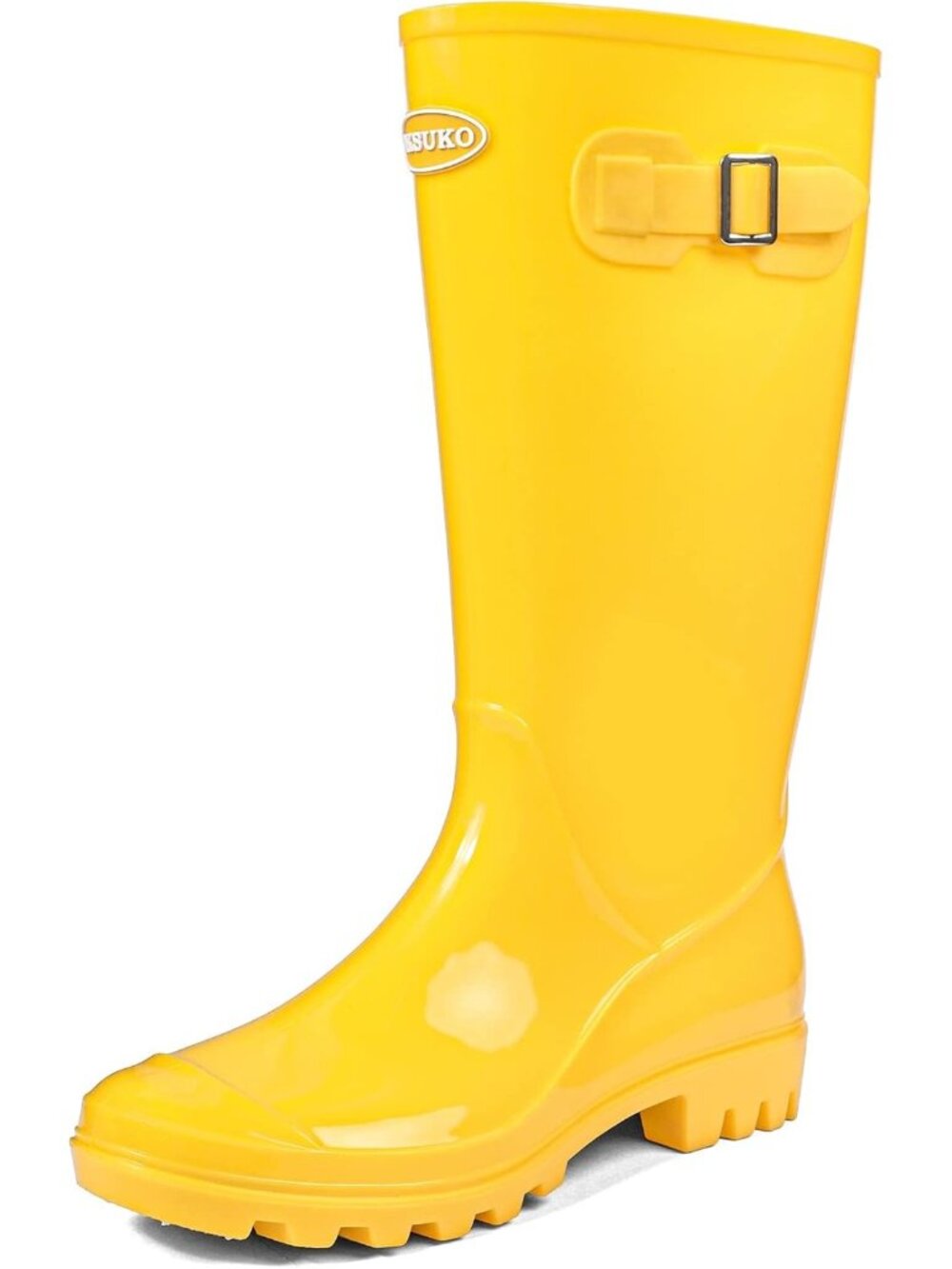 🆕Women's  Tall Waterproof Rain Boots Rubber Wide Calf Garden Boots